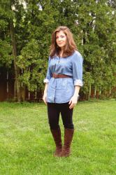 Outfit Post: Chambray and Corduroy