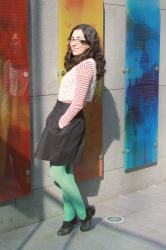 Stripes and mint tights