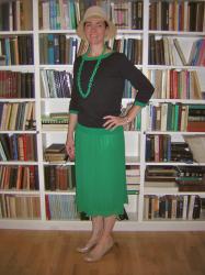 OOTD-Preacher's Wife in Navy and Green!