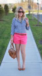 Gingham & Hot Pink