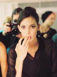 New York Fashion Week AW 2012....Backstage at Tory Burch