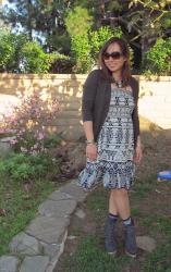 Tribal Print, Jeffrey Campbell and a Spare Outfit
