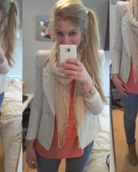 OUTFIT: PEACH & NUDE