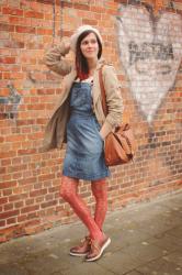 Denim Dungaree Dress and Creepers