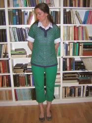 OOTD-Bday party, wear navy and green!