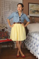 Refashion: The yellow skirt