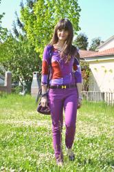 Emilio Pucci purple color block