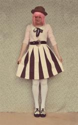 A Stripey Skirt from a Vintage Dress
