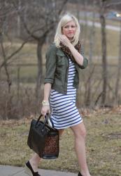 Outfit Post: Stripes With A Side of Leopard