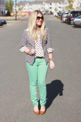 Mint, Stripes, and Dots