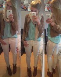 Outfit: Mint & White