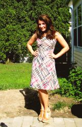 Outfit Post: Re-Fashioned Plaid Dress