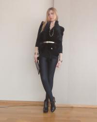Black with gold
