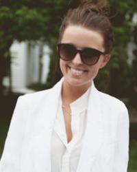 wearing white