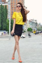 Look of the day: The little black skirt