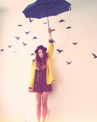 sunshine yellow raincoat and 20% off for you