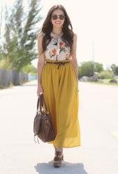 Floral and mustard!