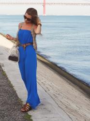 Electric blue maxi dress!