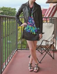 ASOS Leather Jacket & Floral Dress
