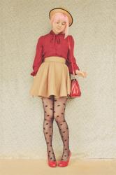 DIY Skirt & Leaf Print Legs