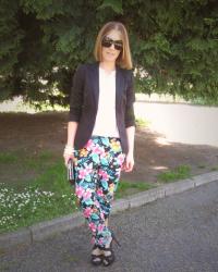 Floral pants: the look