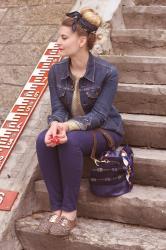 ♡ Deux foulards, un chignon et mon joli sac Macaron ♡