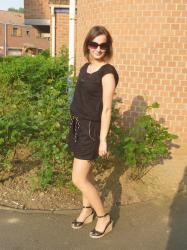 Woman in black