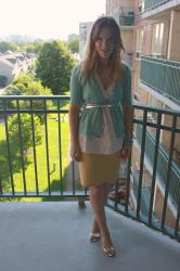 yellow & turquoise