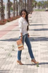 WHITE SHIRT + DENIM