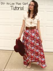 DIY: Hi-Low Maxi Skirt