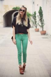 Green pants