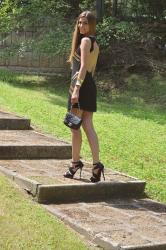 New black and gold dress