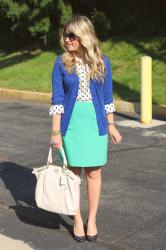 Blue, Green, and Dots