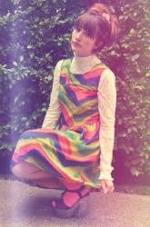 The rainbow dress
