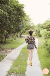 Forest Florals and Basket Weave Buns