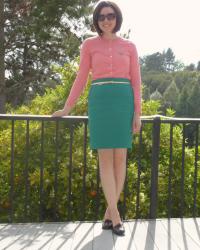 J. Crew No. 2 Cotton Double Serge Pencil Skirt