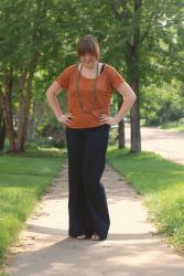 Outfit Post - Orange and Green