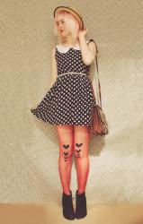 Polka dots and some DIY tights