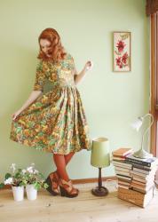 1950's lamps, 1950's dresses and brand new spaces