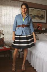 One striped skirt, ten outfits