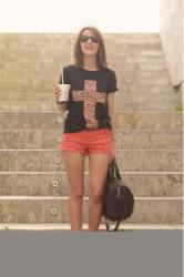 Diy triple: short con vuelta,short degradado,camiseta con cruz...