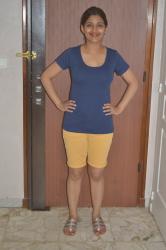30x30 outfit 11: Yellow shorts