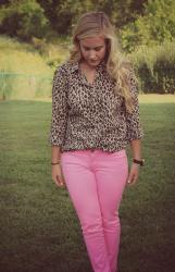 Neon Pink Jeans Two Ways