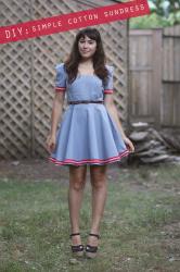 DIY: simple cotton sundress