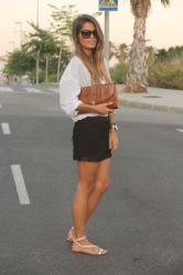 Black Fringed Skirt