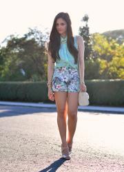 I love my flower shorts...