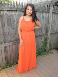 Banana Republic: Orange Maxi