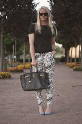 BLACK AND FLORAL