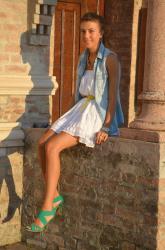 Green emerald shoes