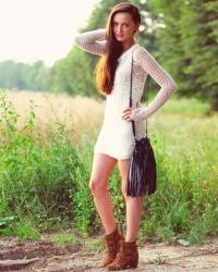 CROCHET DRESS & HIPPIE JACKET